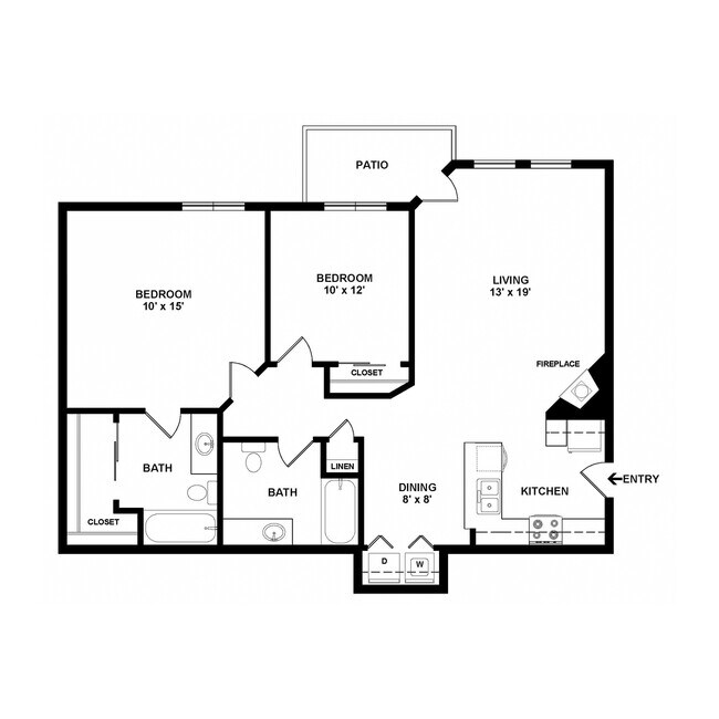 Shasta C J-102 floor plan